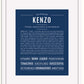 Frame Options | Midnight Blue | White Frame, Matted
