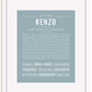 Frame Options | Powder Blue | White Frame, Matted