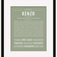 Frame Options | Sage | Black Frame, Matted
