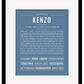 Frame Options | Steele Blue | Black Frame, Matted