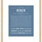 Frame Options | Steele Blue | Maple Frame, Matted