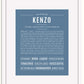 Frame Options | Steele Blue | White Frame, Matted