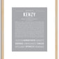 Kenzy | Name Art Print