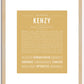 Kenzy | Name Art Print