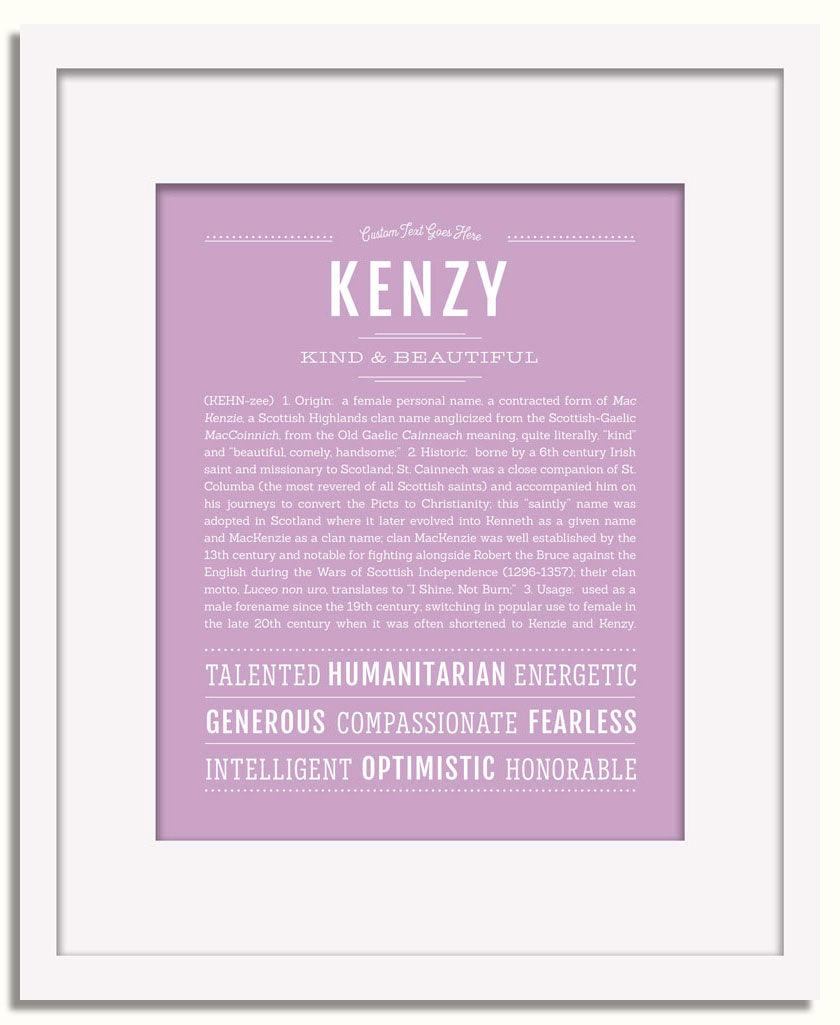 Frame Options | Lilac | White Frame, Matted