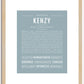 Kenzy | Name Art Print