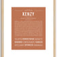 Kenzy | Name Art Print