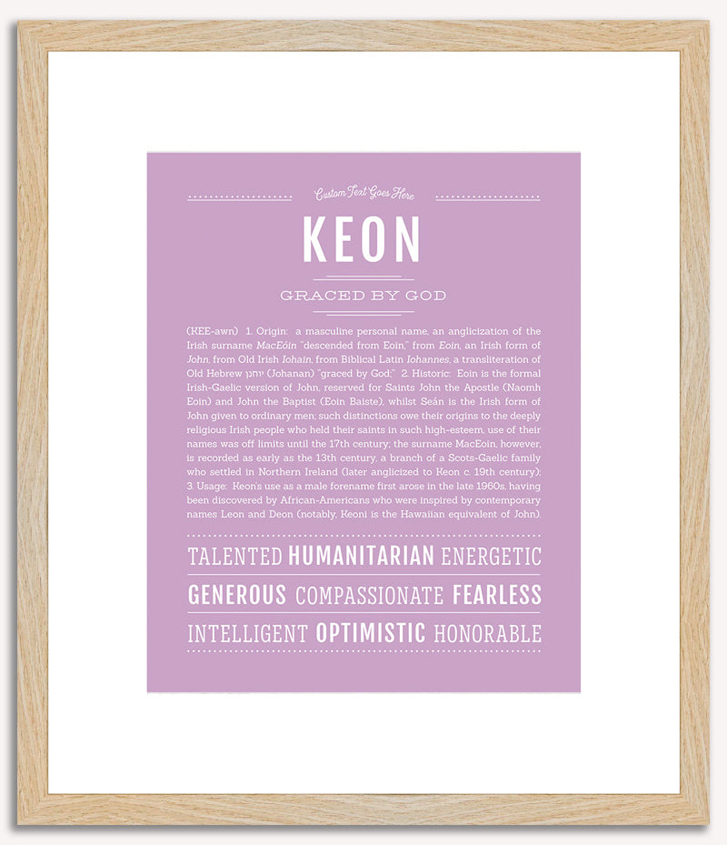 Keon | Name Art Print