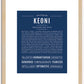 Keoni | Name Art Print