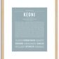 Keoni | Name Art Print