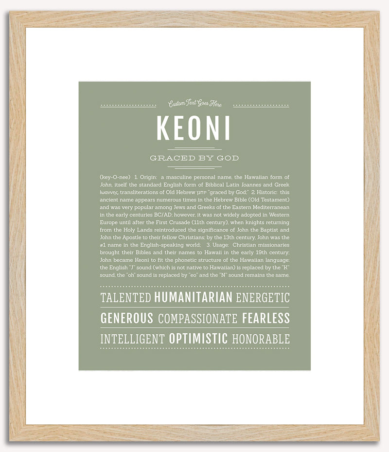 Keoni | Name Art Print