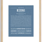 Keoni | Name Art Print