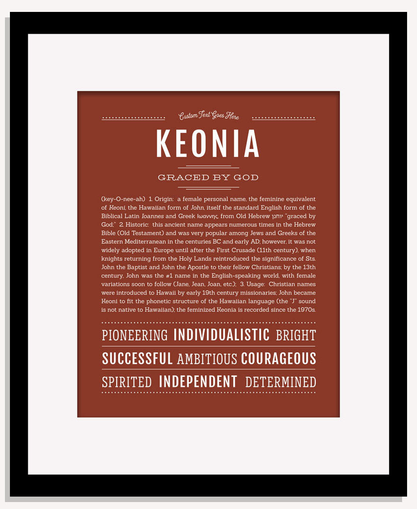 Keonia | Name Art Print