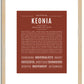 Keonia | Name Art Print