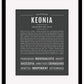 Keonia | Name Art Print