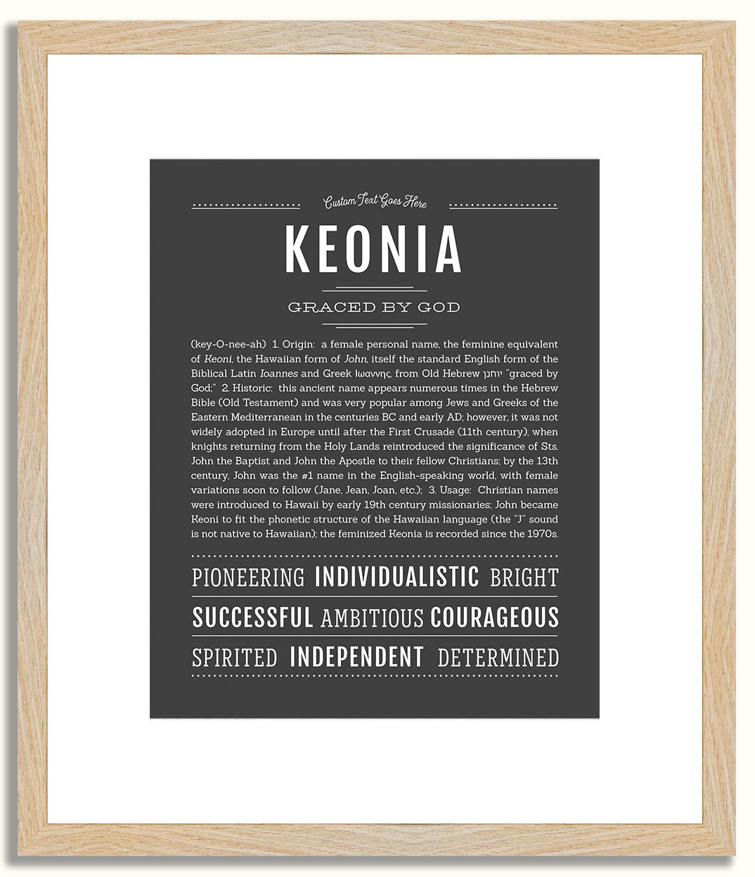 Keonia | Name Art Print