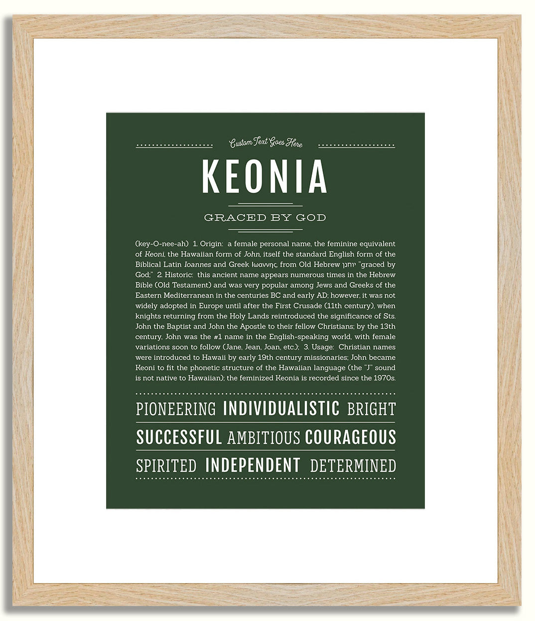 Keonia | Name Art Print