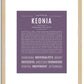 Keonia | Name Art Print