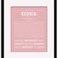 Keonia | Name Art Print