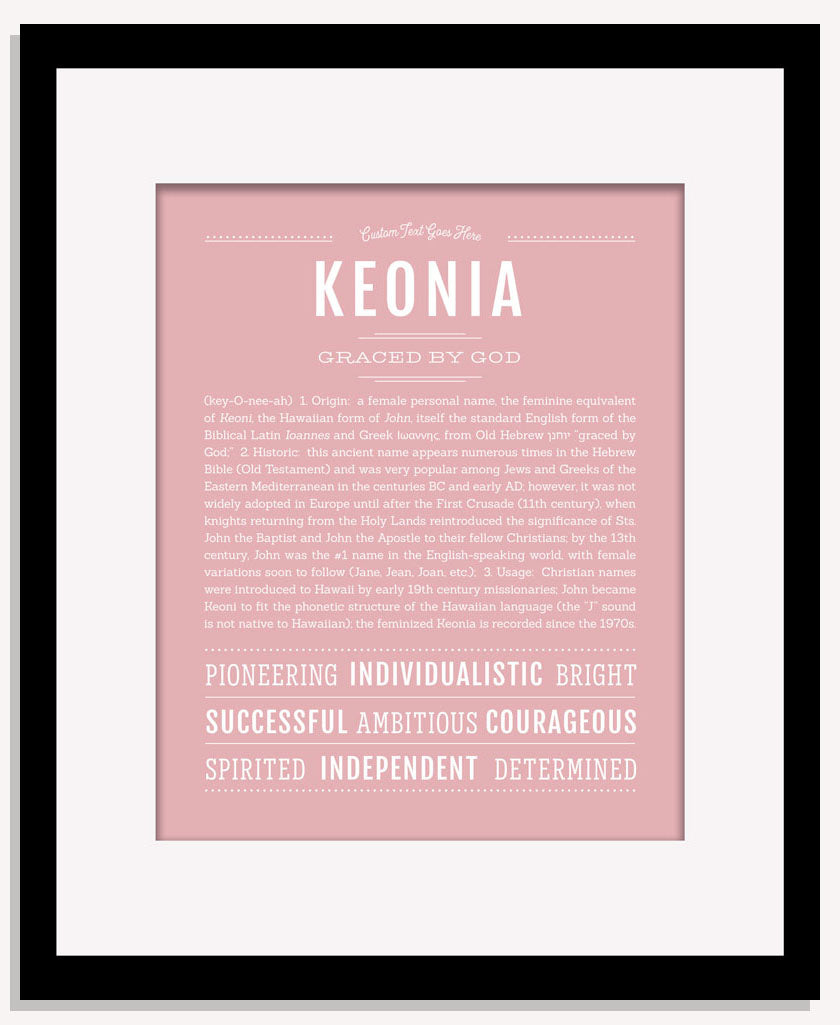 Keonia | Name Art Print