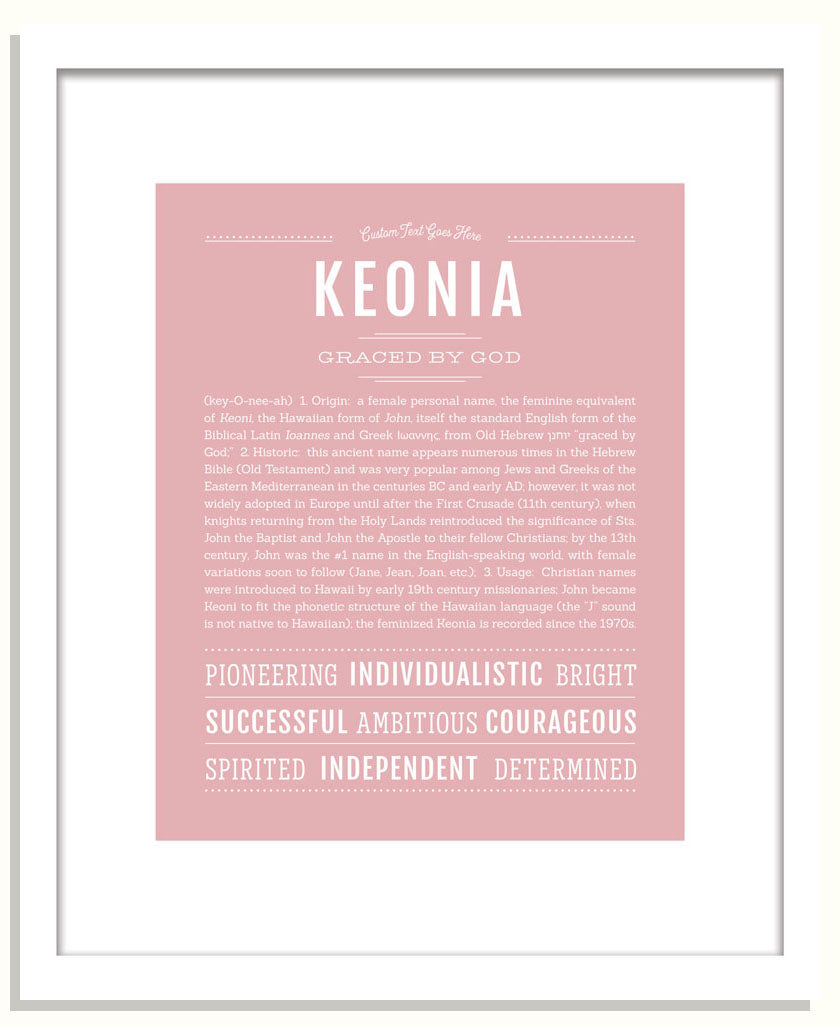 Keonia | Name Art Print