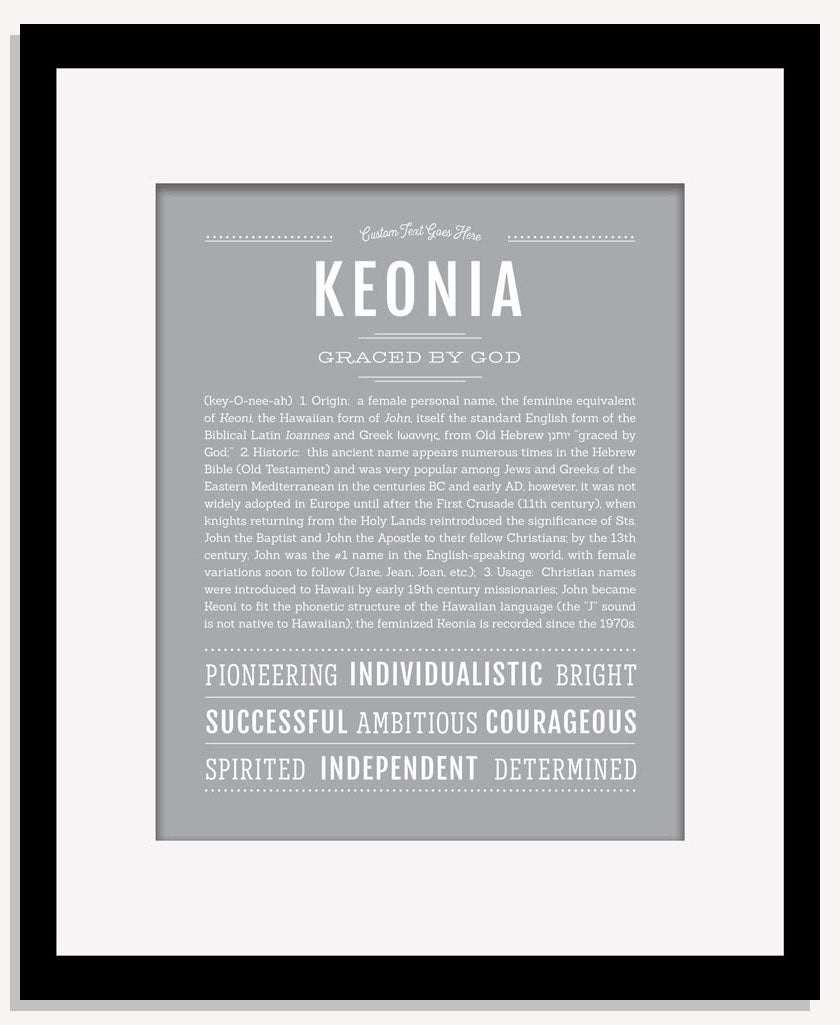 Keonia | Name Art Print