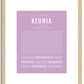 Keonia | Name Art Print