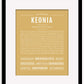 Keonia | Name Art Print