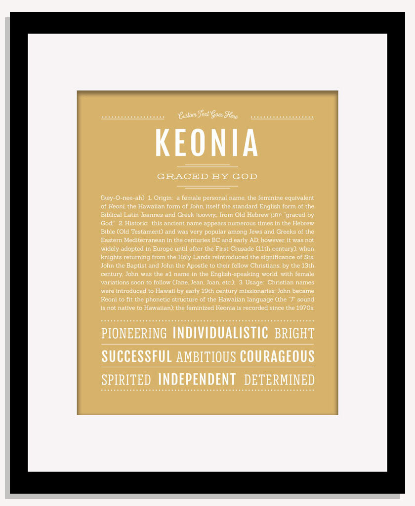 Keonia | Name Art Print