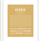 Keonia | Name Art Print