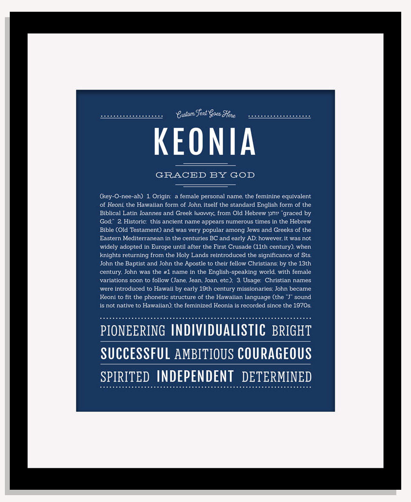 Keonia | Name Art Print
