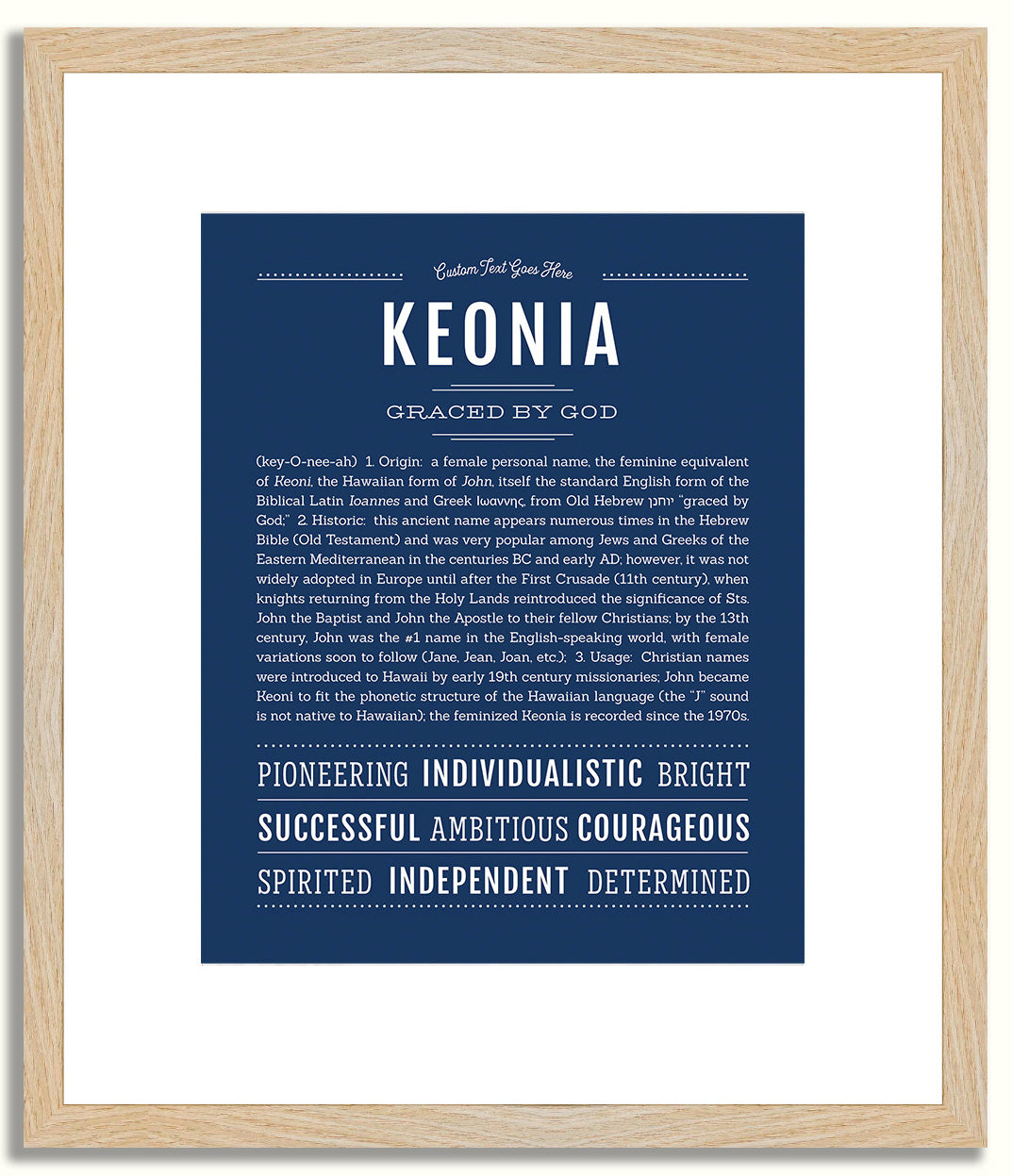 Keonia | Name Art Print