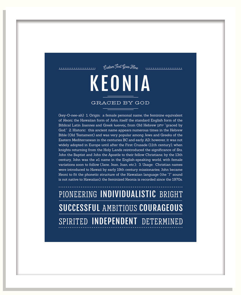 Keonia | Name Art Print