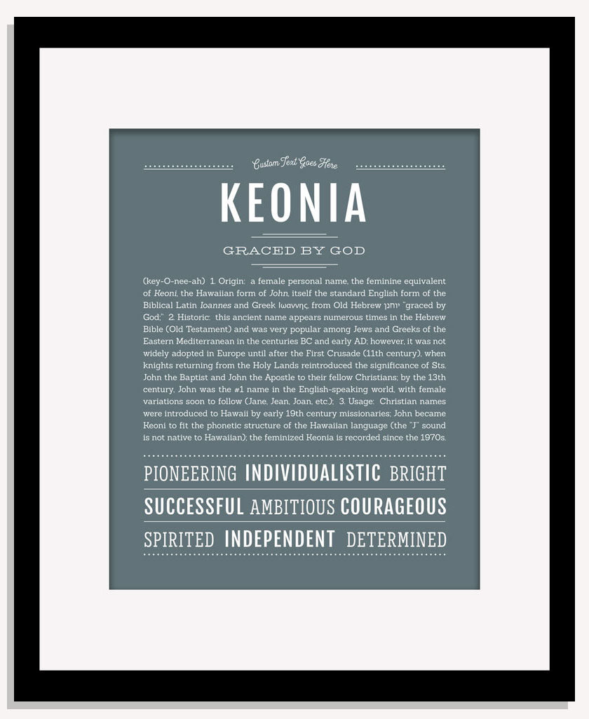 Keonia | Name Art Print