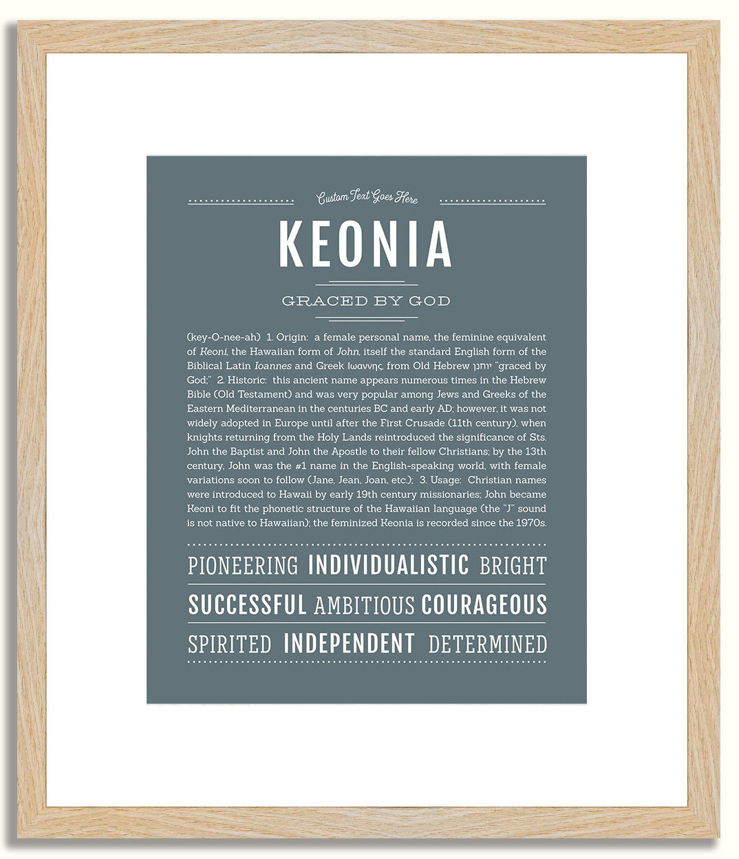 Keonia | Name Art Print