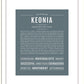 Keonia | Name Art Print