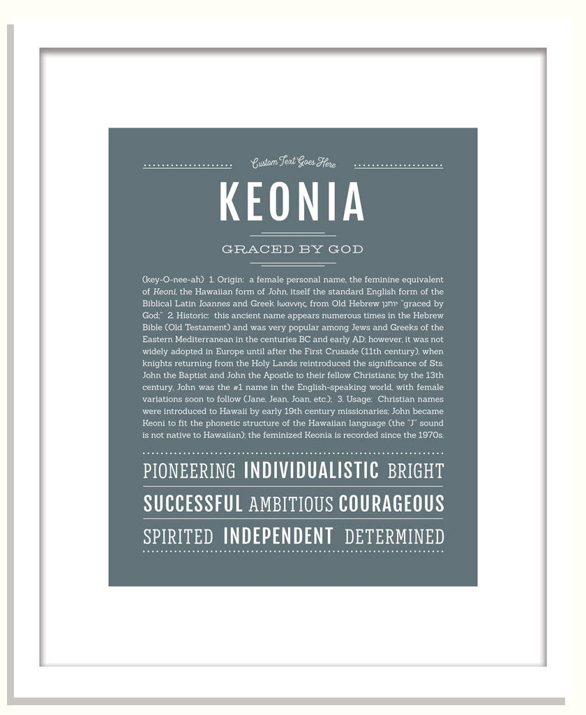 Keonia | Name Art Print