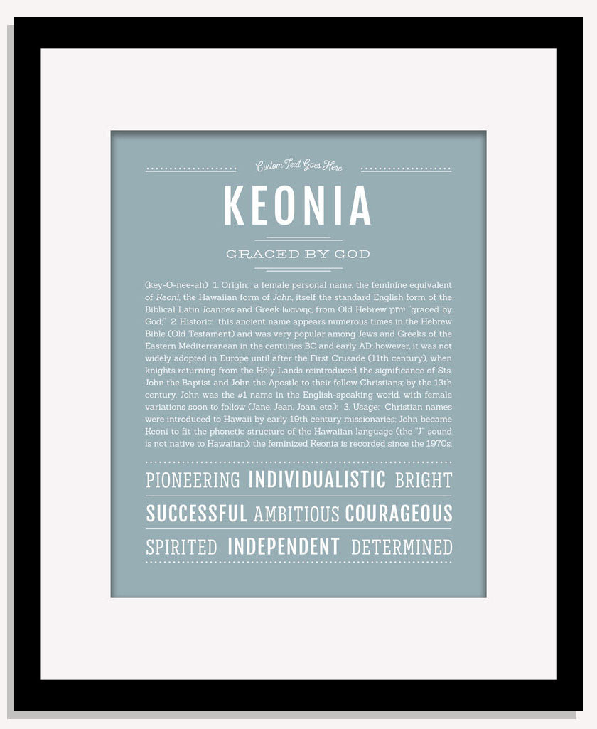 Keonia | Name Art Print