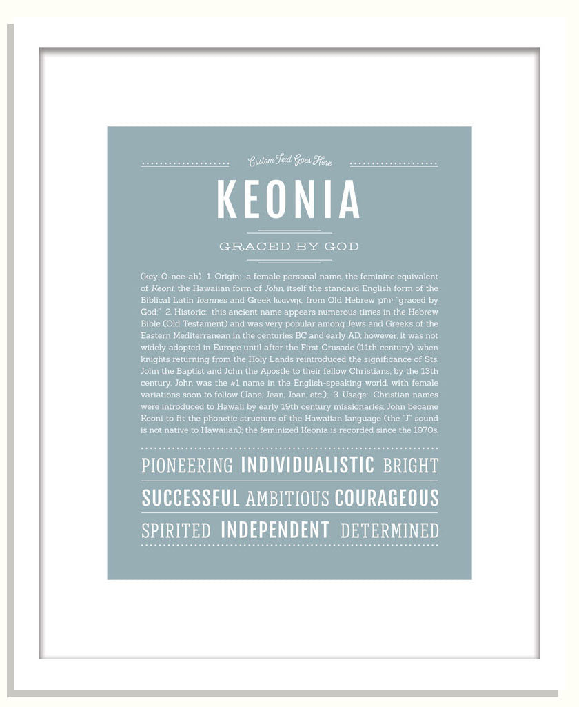 Keonia | Name Art Print