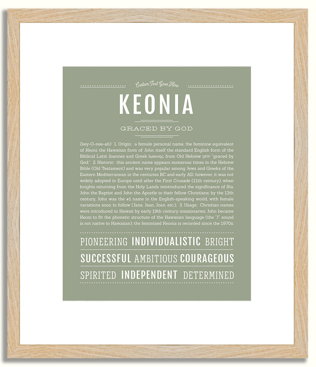 Keonia | Name Art Print