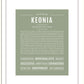 Keonia | Name Art Print