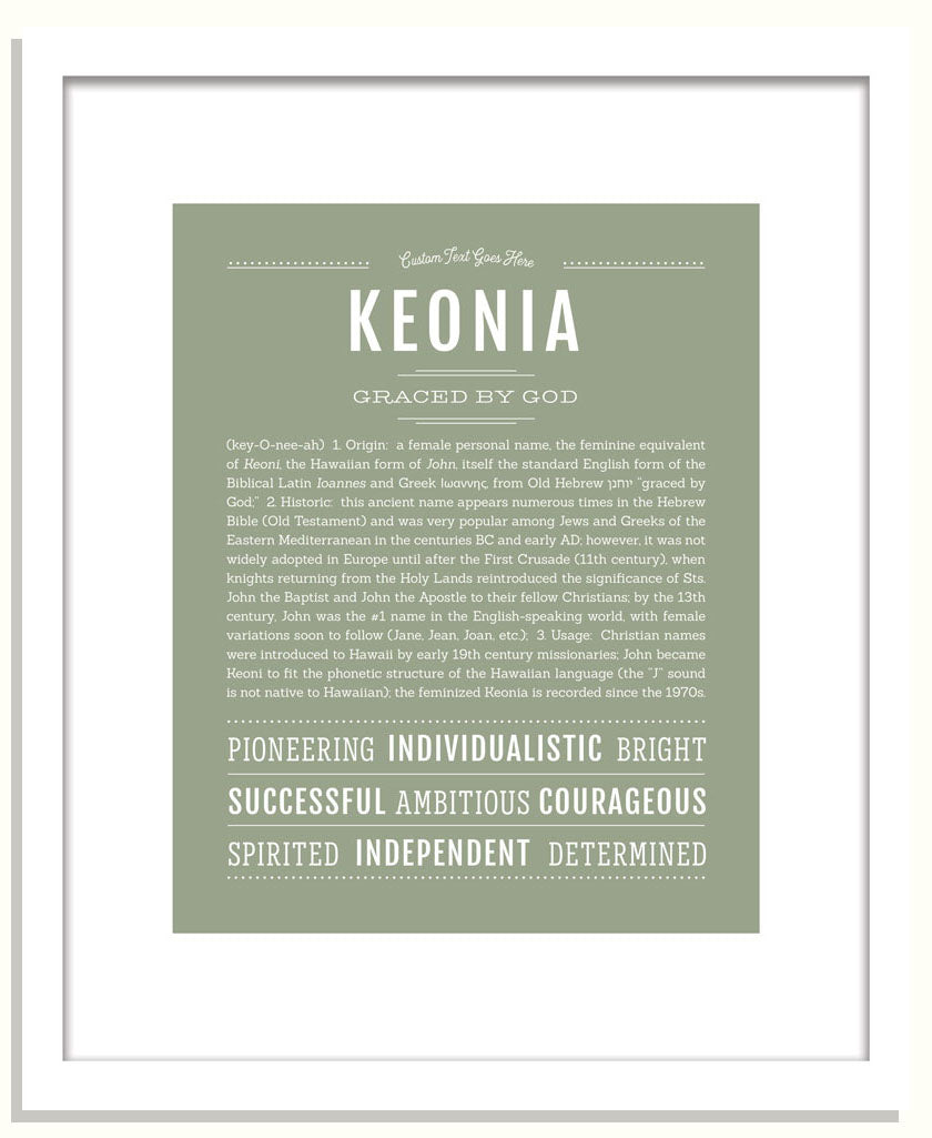 Keonia | Name Art Print