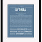 Keonia | Name Art Print