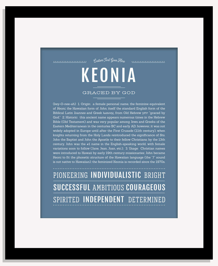 Keonia | Name Art Print