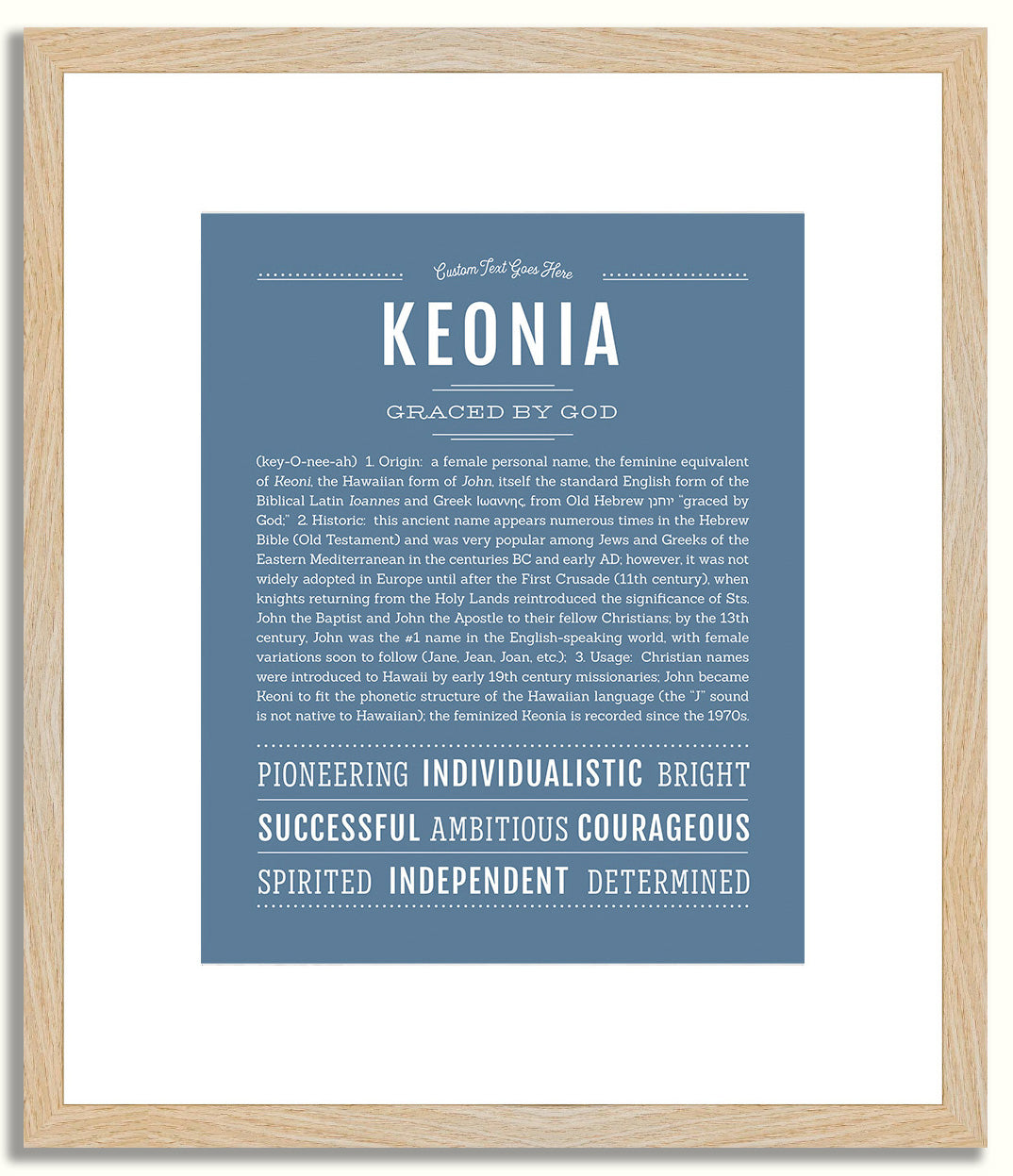Keonia | Name Art Print