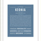 Keonia | Name Art Print