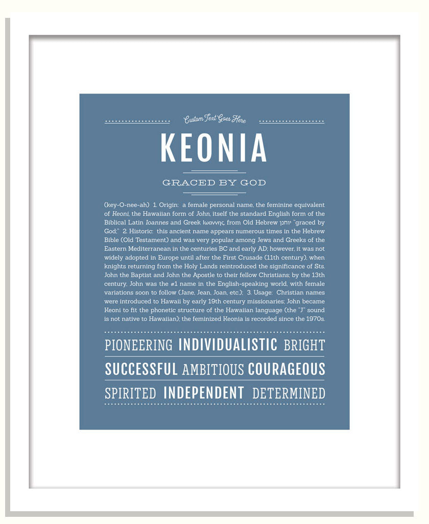 Keonia | Name Art Print