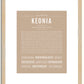 Keonia | Name Art Print