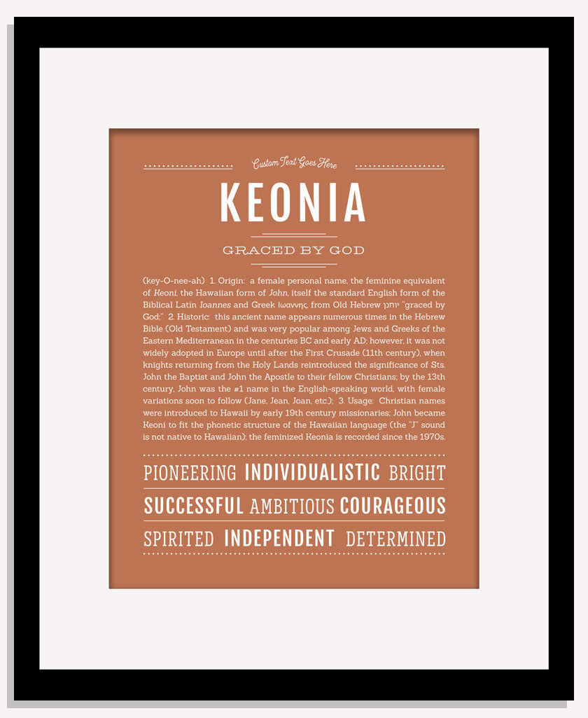 Keonia | Name Art Print