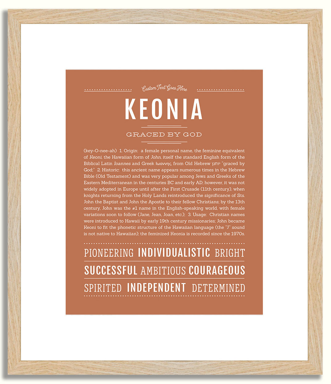 Keonia | Name Art Print